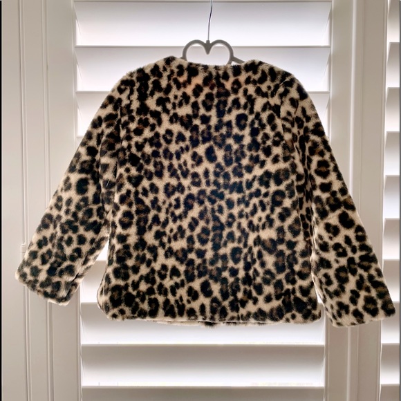 Old Navy girls faux fur jacket sz 5t - Picture 2 of 2